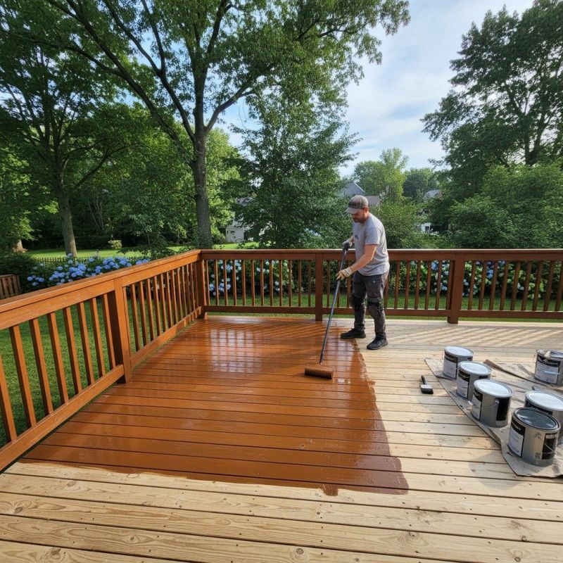 Concrete Deck Staining